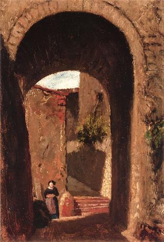 Archway with Woman