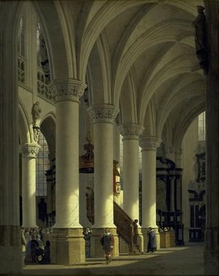 Interior of Saint-Sablon Church, Brussels