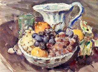 Still Life with Fruit and Pitcher