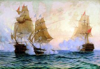 The Battle of the Mercury Brig and Turkish Ships