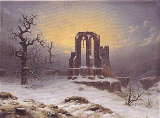 Church Ruins in the Snow