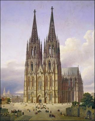 View of the Cologne Cathedral from the southwest