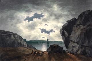 Bay Scene in Moonlight