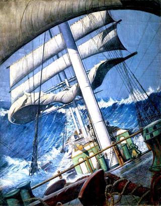 The Deck of the Barque 'Endymion' in a Heavy Sea