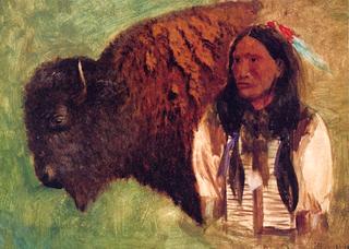 Head of Buffalo and Indian