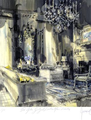 Sir John Gielgud London Sitting Room