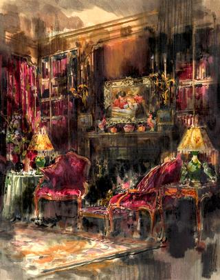 Greta Garbo New York City Sitting Room