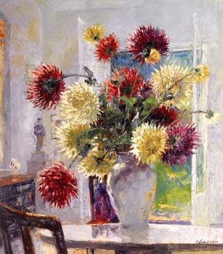 Still Life of Chrysanthemums