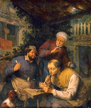 Two Peasants Smoking