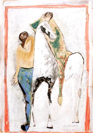 Horse and Two Riders