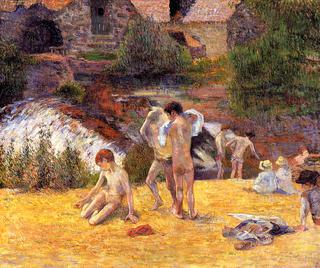 Breton Boys Bathing