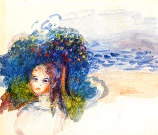 Girl's Head in a Landscape