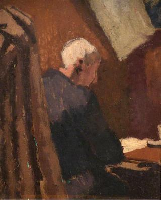 Old Man Seated at a Table