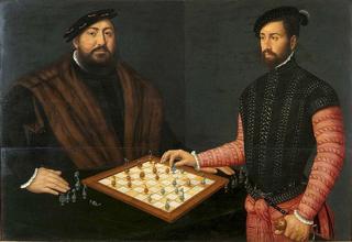 Jean-Frédéric de Saxe Playing Chess with a Spanish Nobleman