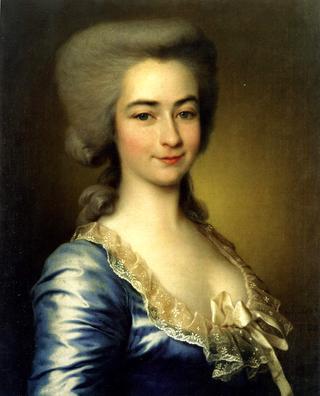 Portrait of a Lady in Blue Dress