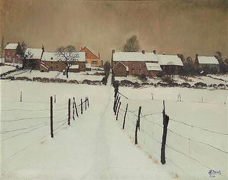 Path covered with snow