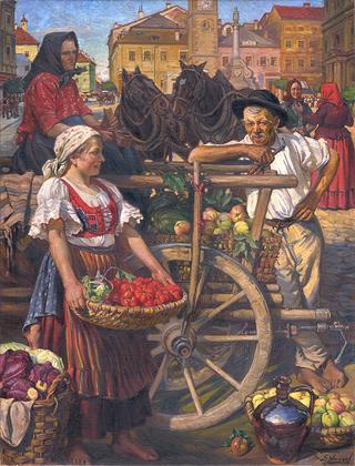 Fruit Market in Banská Bystrica