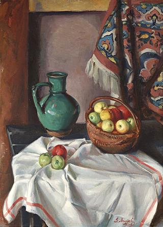 Still Life with Jug and Basket
