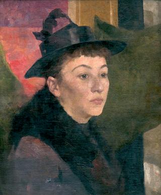 Portrait of a Woman in a Black Hat