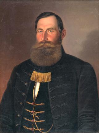 Portrait of a Man with Beard and Mustache