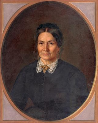 Portrait of a Woman in a White Collar