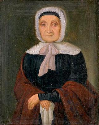 Old Woman Standing in a White Bonnet