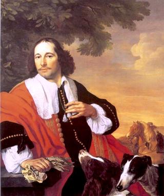 Portrait of a Man with his Dogs