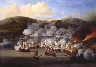 1667年7月6日在马提尼克岛对法国船只的袭击