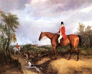 James John Farquharson with the Blackmore Vale Hunt