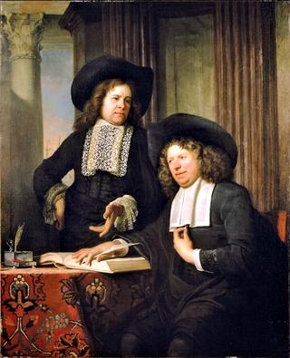 Two Gentlemen Seated at a Table