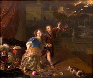 Allegorical Portrait of Two Children