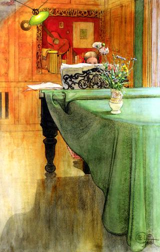 Brita at the Piano