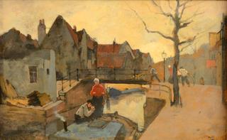 Houses on a canal
