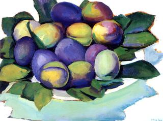Plums on a Plate