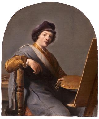 Self-Portrait of an Artist Seated at an Easel