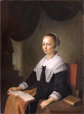 Portrait of a Lady, Seated with a Music Book on Her Lap