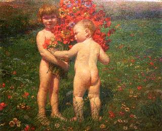 Children in a Meadow