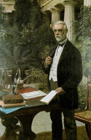 Portrait of the Danish brewer J. C. Jacobsen, founder of the Carlsberg breweries