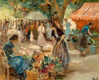 Flower Market in Arles