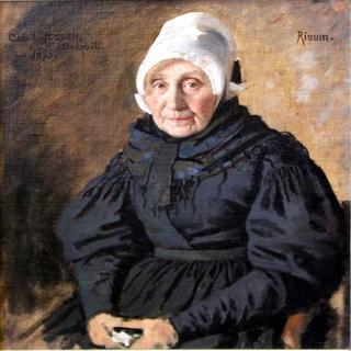 Portrait study of an Old Woman from Risum