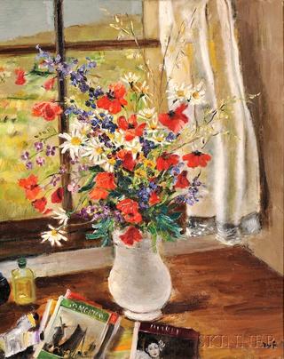 Flowers by a Window