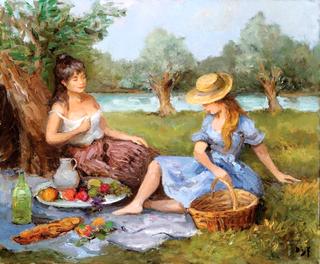 Two Friends on a Picnic