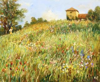 Picking Flowers in Provence