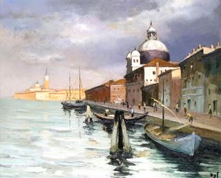 Venice, Quay on the Guidecca