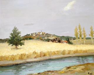 River and village in Provence