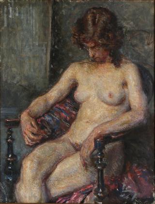 Nude Female Sitting on a Chair