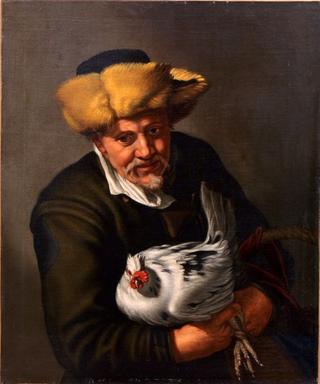 Old Man with Chicken