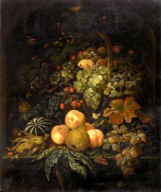 Fruit Still Life in a Niche