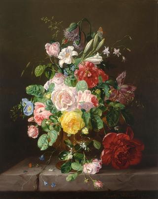 A Flower Still Life with Roses