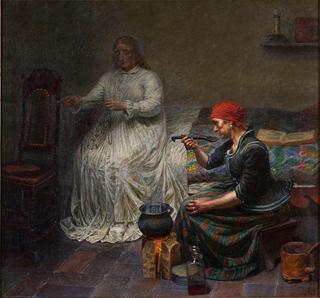 Leonora Christina in Blaataarn and a Woman Making Porridge